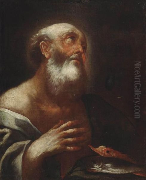 Saint Andrew Oil Painting by Jusepe de Ribera