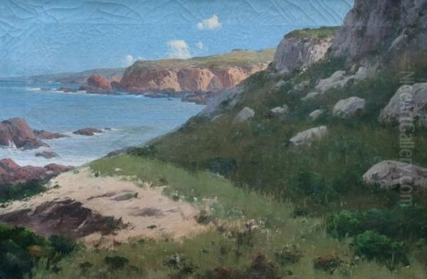 Paisaje Costero Oil Painting by Carlos Maria De Santiago