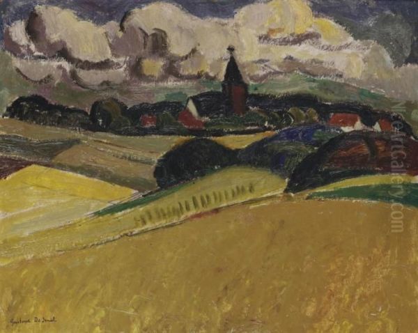 A View Of Blaricum Oil Painting by Gustave De Smet