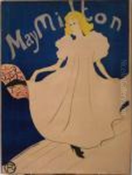 May Milton Oil Painting by Henri De Toulouse-Lautrec