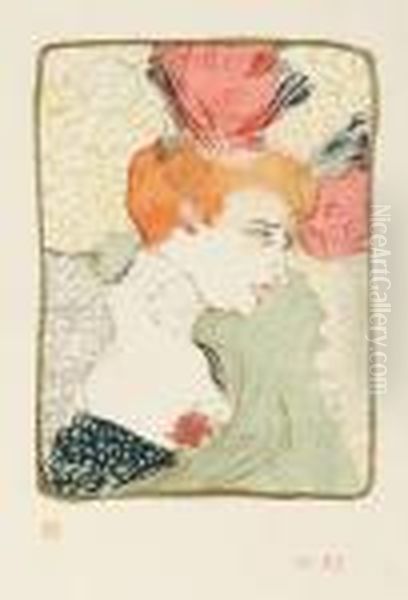 Mademoiselle Lender, En Buste Oil Painting by Henri De Toulouse-Lautrec