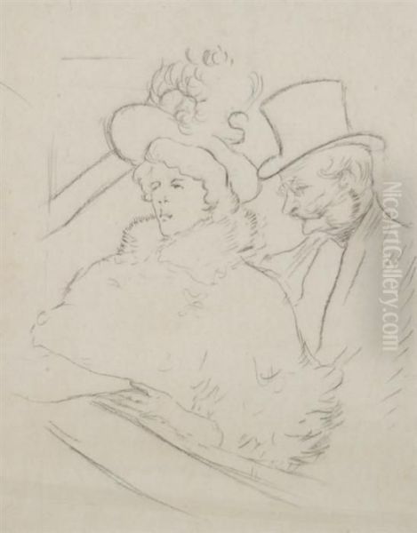 Au Concert Oil Painting by Henri De Toulouse-Lautrec