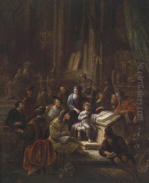 The Twelve-year-old Christ In The Temple Oil Painting by Jacob Willemsz de Wet the Elder