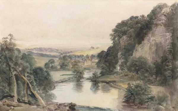 View Of Matlock Oil Painting by Peter de Wint