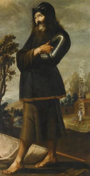 St. William Of Aquitaine Oil Painting by Francisco De Zurbaran