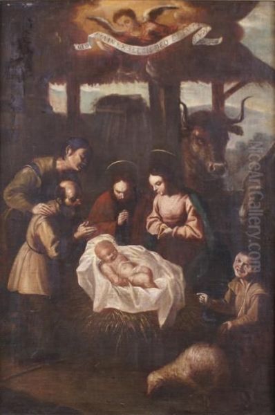 Nativite Oil Painting by Juan de Zurbaran