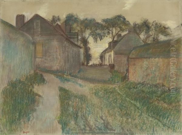 La Rue Quesnoy, Saint-valery-sur-somme Oil Painting by Edgar Degas