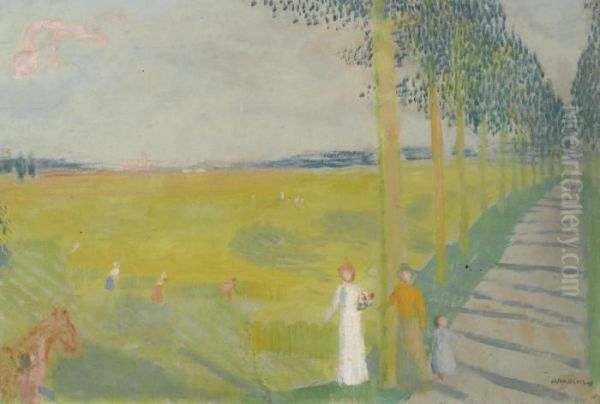 Paysage De Campagne Oil Painting by Maurice Denis