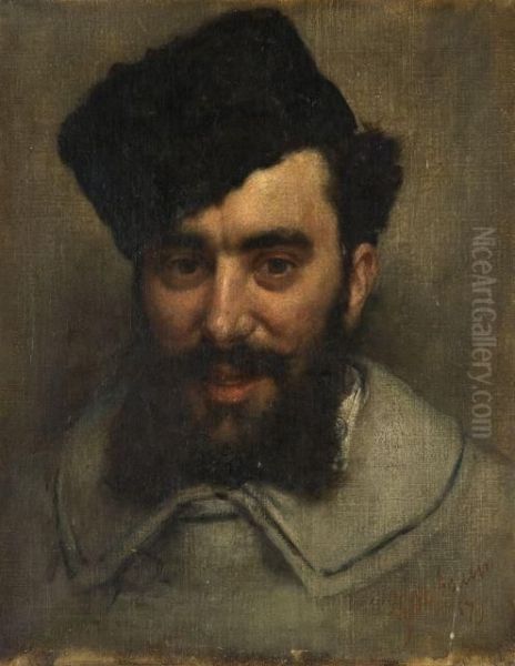 Portrait De Leon Warcollier Oil Painting by Marcellin Desboutin