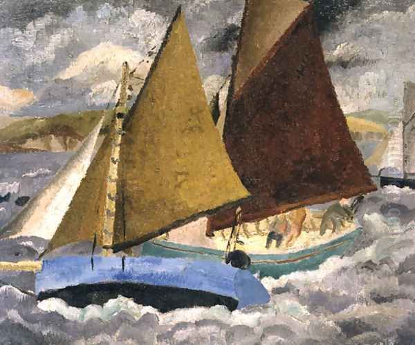 Yacht Race at Portscato, Cornwall, 1928 Oil Painting by Christopher Wood