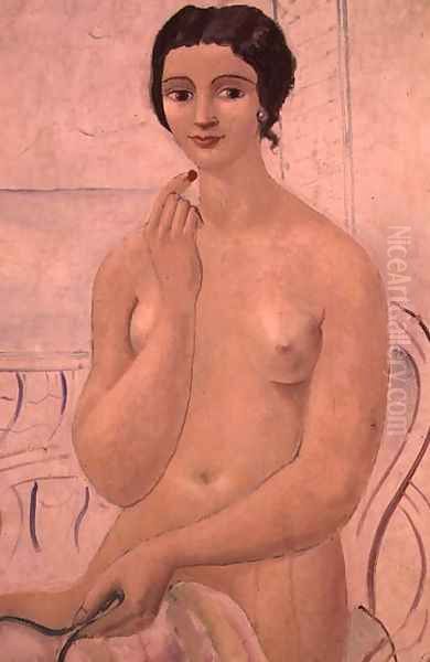 Girl with Lipstick, c.1925 Oil Painting by Christopher Wood