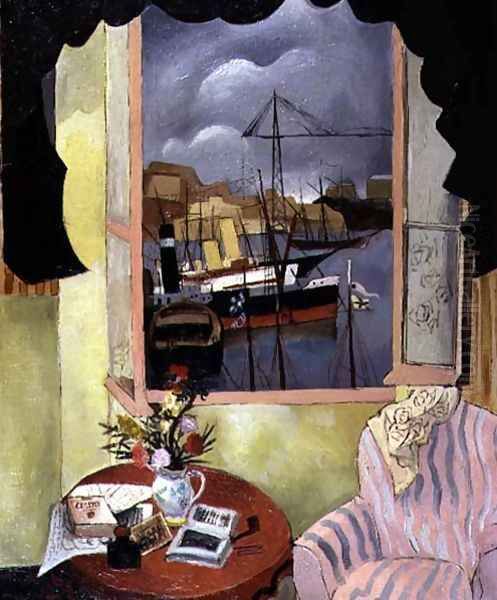 Window at Marseilles, 1927 Oil Painting by Christopher Wood