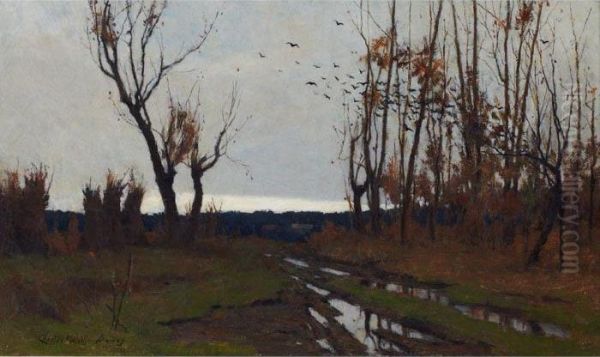 Road Through Trees Oil Painting by Charles Melville Dewey