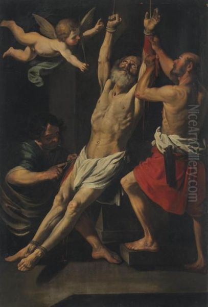 The Martyrdom Of Saint Bartholomew Oil Painting by Rutilio Lorenzo Di Manetti