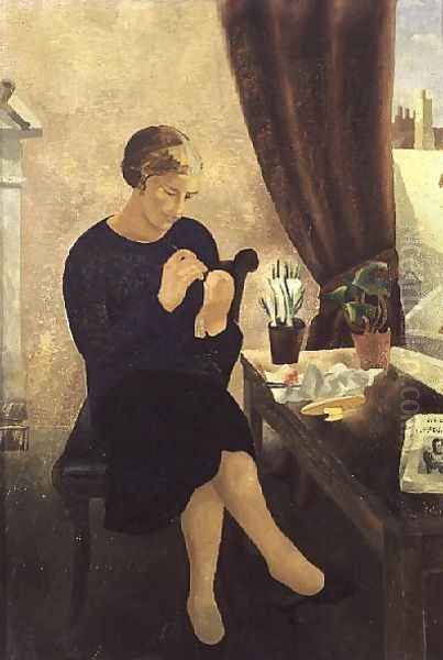 The Manicure, 1933 Oil Painting by Christopher Wood