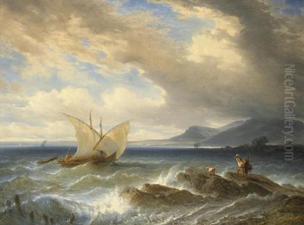 Sturm Oil Painting by Francois Diday