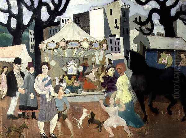 Fair at Neuilly, 1923-24 Oil Painting by Christopher Wood