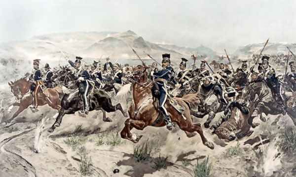 The Charge of the Light Brigade, 1895 Oil Painting by Richard Caton Woodville