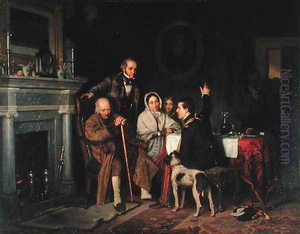 Old 76 and Young 48, 1849 Oil Painting by Richard Caton Woodville