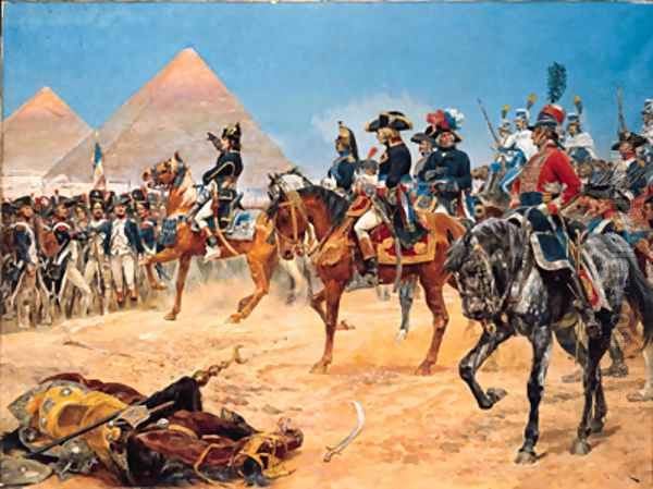 Bonaparte in Egypt, 21st July, 1798 Oil Painting by Richard Caton Woodville