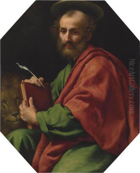 Saint Mark Oil Painting by Carlo Dolci