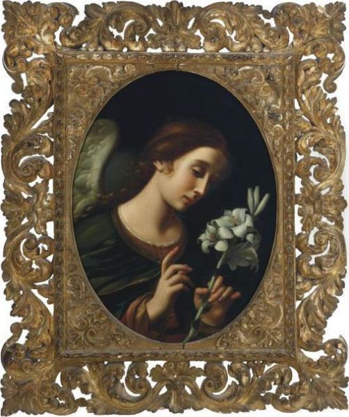 The Angel Of The Annunciation Oil Painting by Carlo Dolci