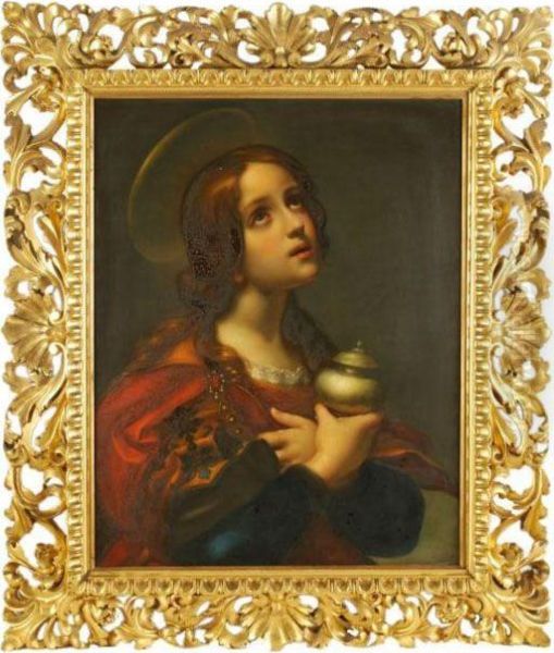 An Angel Of The Annunciation Oil Painting by Carlo Dolci