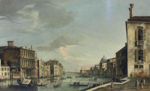 The Grand Canal, Venice Oil Painting by Apollonio Domenichini