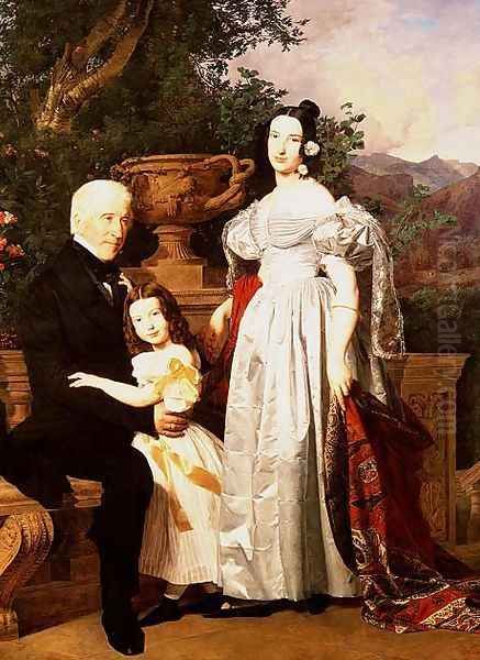 The Kerzman Family, c.1840 Oil Painting by Ferdinand Georg Waldmuller