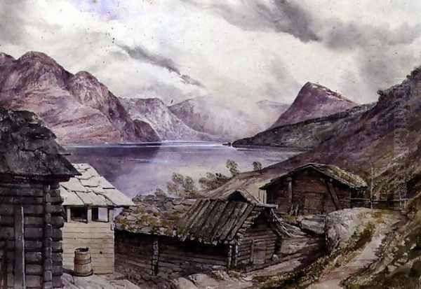 Romsdal Fjord, 1850 Oil Painting by William West