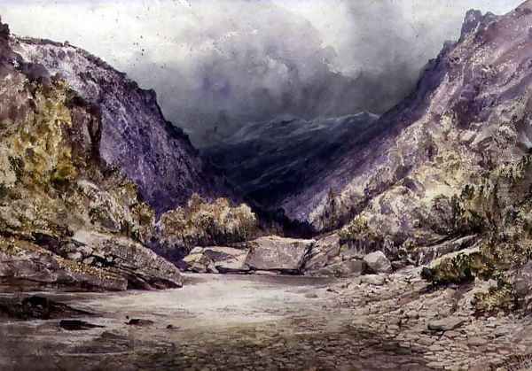 Romsdal, Norway, 1850 Oil Painting by William West