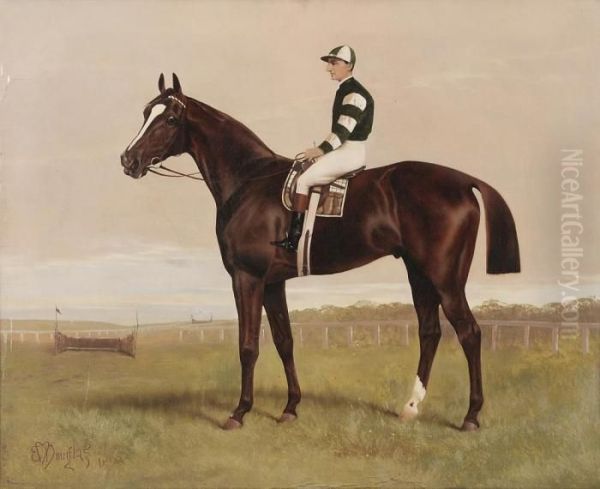 Jockey Up Oil Painting by Edwin Douglas