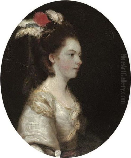 Portrait Of A Lady Oil Painting by John Downman