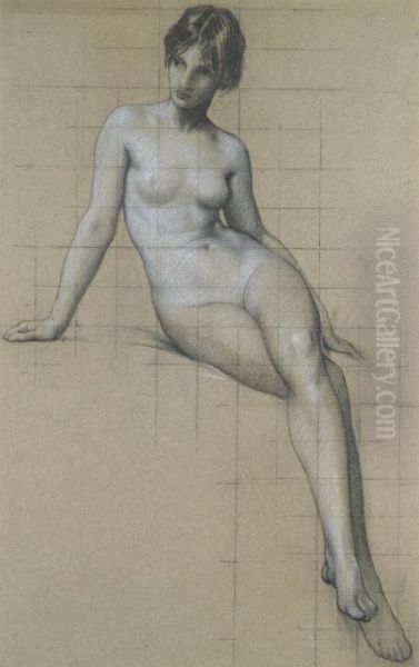 Study For The Kelpie Oil Painting by Herbert James Draper