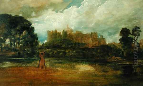 Windsor Castle Oil Painting by Peter de Wint