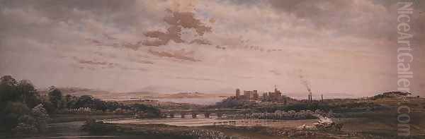 Lancaster, Lancashire Oil Painting by Peter de Wint