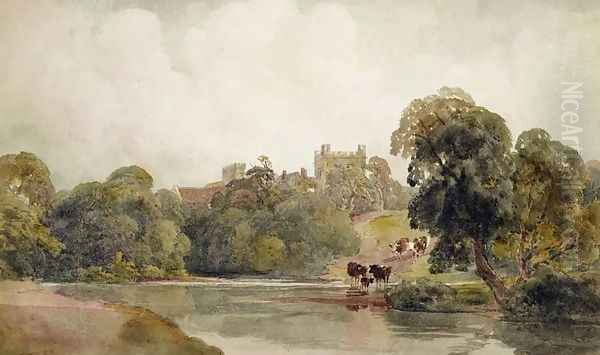 Mortham Tower, County Durham Oil Painting by Peter de Wint