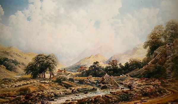 Brougham Mill Oil Painting by Peter de Wint