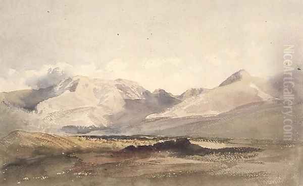 Mountain scene, Westmorland Oil Painting by Peter de Wint