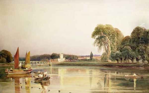 Cookham on Thames, Berkshire Oil Painting by Peter de Wint