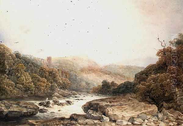 Richmond Castle, Yorkshire Oil Painting by Peter de Wint