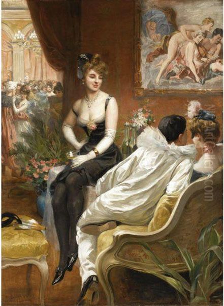 The Masked Ball Oil Painting by Frederic Dufaux