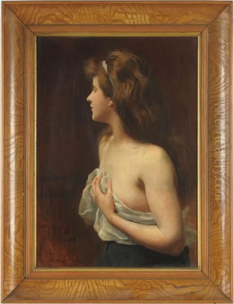 Portrat Einer Sich Frau Oil Painting by Frederic Dufaux