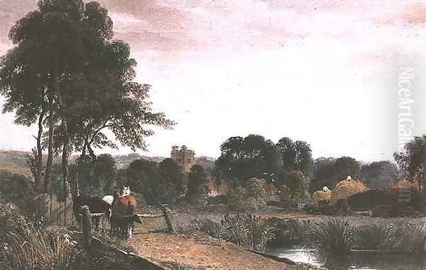 Cookham, Berkshire Oil Painting by Peter de Wint