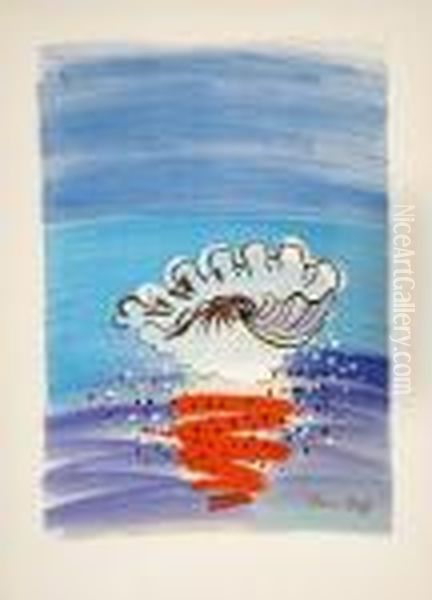 Coquillage Oil Painting by Raoul Dufy