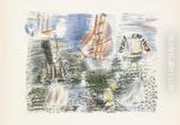 Marine Oil Painting by Raoul Dufy