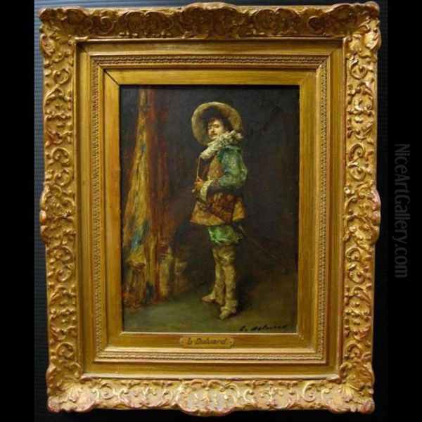 Cavalier With Pipe Oil Painting by Hippolyte F. Leon Duluard