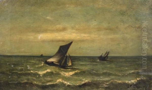 Marine Oil Painting by Jules Dupre