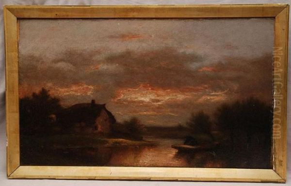 Landscape Oil Painting by Jules Dupre