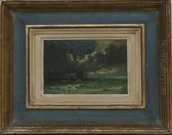  Marine Pres De Cayeux Sur Mer  Oil Painting by Jules Dupre